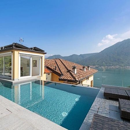ColonnoLago Di Como Penthouse With Fantastic Panoramic Lake View, Hammam, Gym, Private Swimming Pool And Garden公寓 外观 照片